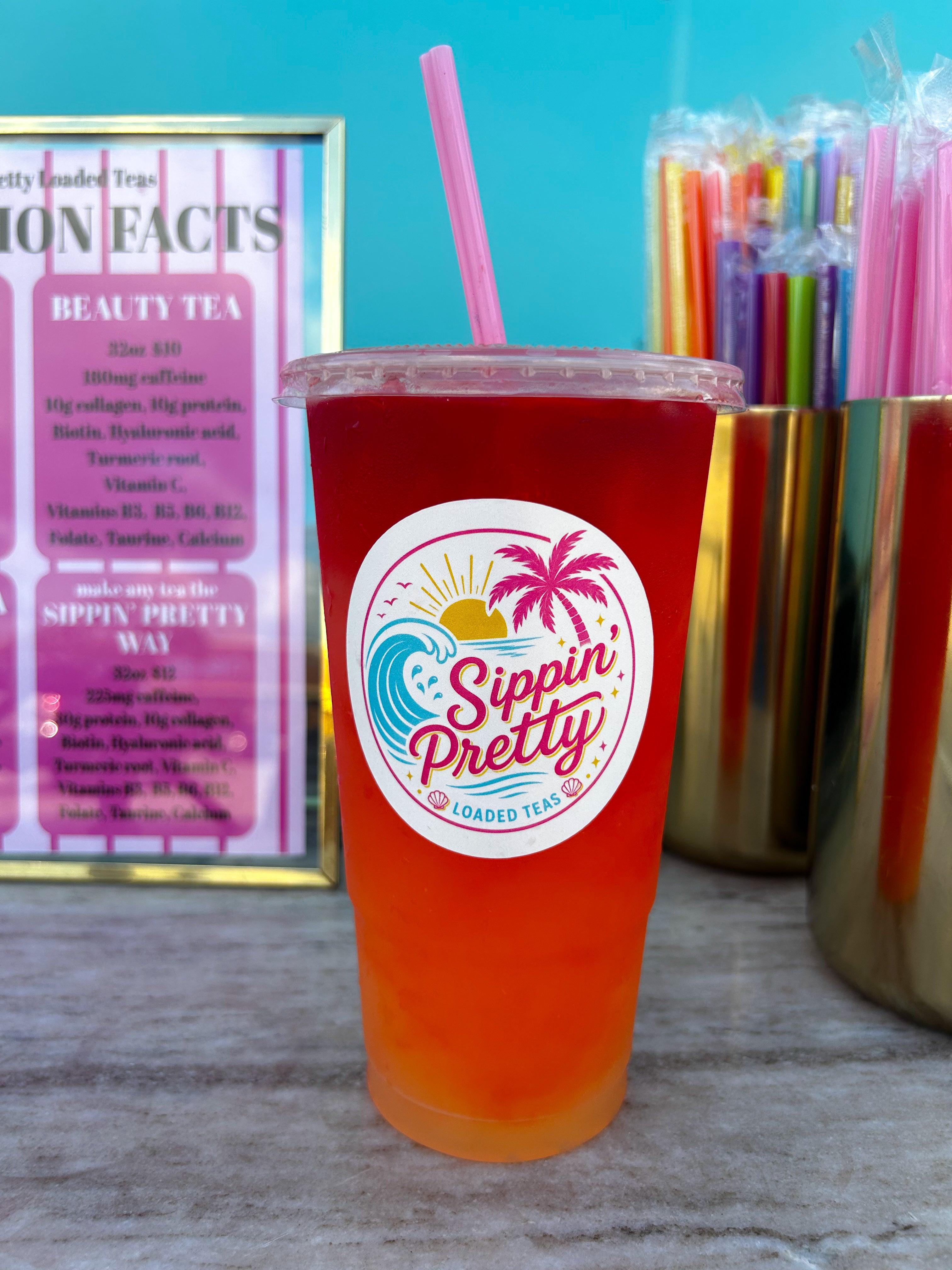 Strawberry Sunrise Protein tea